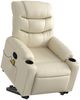 vidaXL Massagesessel mit Aufstehhilfe Creme Kunstleder 3206607 Bild 3