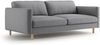 Micadoni Sofa Eden 4-Sitzer Samt Grau Bild 2