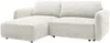 Vente-unique - PLUFATI Sofa Stoff Weiß - B 165 cm x H 83 cm x L 230 cm Bild 2