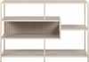 Standregal >Seaford< in grau, Metall / Holzwerkstoff - 114x78x35cm (BxHxT) Bild 3