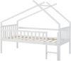 Hausbett Sotkamo 90x200cm mit Rausfallschutz Kiefernholz Weiß [en. casa] Bild 2