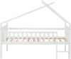 Hausbett Sotkamo 90x200cm mit Rausfallschutz Kiefernholz Weiß [en. casa] Bild 4