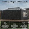 STEELSØN 'Rynara' Pavillon 3x6 m, schwarz, wasserdicht, stabil und UV-beständig, Faltpavillon mit 6 Seitenteilen, Pop Up Pavillon inkl. Tragetasche Bild 3