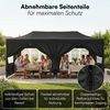 STEELSØN 'Rynara' Pavillon 3x6 m, schwarz, wasserdicht, stabil und UV-beständig, Faltpavillon mit 6 Seitenteilen, Pop Up Pavillon inkl. Tragetasche Bild 5