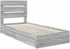 vidaXL Aufbewahrungsbett Graues Sonoma 90 x 200 cm Holzwerkstoff 3411927 Bild 4