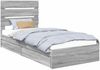 vidaXL Aufbewahrungsbett Graues Sonoma 90 x 200 cm Holzwerkstoff 3411927 Bild 2