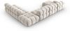 Micadoni Modulares Panorama Ecksofa Bellis 7-Sitzer Rechts Samt Bluvel Dunkelbeige Bild 4