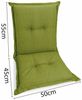 sunnypillow Stuhlkissen 1 Stück Gartenstuhlauflage Niedriglehner 100 x 50 x 9 cm, Indoor / Outdoor Stuhlauflage Stuhlkissen, Grün Bild 3