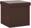 vidaXL Hocker mit Stauraum 2 Stk. Braun PVC 338787 Bild 3