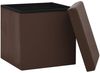 vidaXL Hocker mit Stauraum 2 Stk. Braun PVC 338787 Bild 5