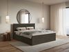 Selsey 'Softie' Boxspringbett 160x200 cm mit Topper und Stauraum, Velours wasserabweisend, Dunkelgrün Bild 3