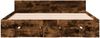 vidaXL Bettgestell mit Schubladen Räuchereiche 140x190cm Holzwerkstoff 3280766 Bild 4