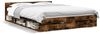 vidaXL Bettgestell mit Schubladen Räuchereiche 140x190cm Holzwerkstoff 3280766 Bild 2
