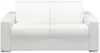 Vente-unique - CALITO Sofa Kunstleder Weiß - B 223 cm94 cm x H 99 cm x L 174 cm Bild 2
