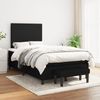 vidaXL Boxspringbett mit Matratze Schwarz 120x190 cm Stoff 3270343 Bild 5