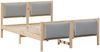 vidaXL Bettrahmen mit Kopfteil Hellgrau 140 x 190 cm Stoff 878334 Bild 3