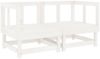vidaXL Garten-Ecksofas 2 Stk. Weiß Massivholz Kiefer 825395 Bild 2