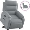 vidaXL Relaxsessel mit Aufstehhilfe Elektrisch Hellgrau Stoff 3205004 Bild 2