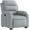 vidaXL Relaxsessel mit Aufstehhilfe Elektrisch Hellgrau Stoff 3205004 Bild 3
