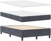 vidaXL Boxspringbett mit Kopfteil Dunkelgrau 200 x 120 cm Samt 3344505 Bild 4