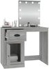 vidaXL Schminktisch mit LEDs Grau Sonoma 90x50x132,5 cm Holzwerkstoff 816774 Bild 5