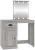 vidaXL Schminktisch mit LEDs Grau Sonoma 90x50x132,5 cm Holzwerkstoff 816774 Bild 2