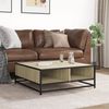 vidaXL Couchtisch Sonoma-Eiche 80x80x30 cm Holzwerkstoff und Metall 848770 Bild 3