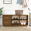vidaXL Schuhbank Honigbraun 100x34x45 cm Massivholz Kiefer 820180 Bild 1