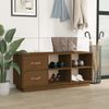 vidaXL Schuhbank Honigbraun 100x34x45 cm Massivholz Kiefer 820180 Bild 3