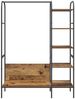 vidaXL Kleiderständer mit Regal Braun 120 x 44 x 160 cm Holzwerkstoff 868449 Bild 5