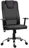 Bürostuhl 73 x 66 x 108-118 cm aus Kunstleder und Mesh, höhenverstellbar, Schwarz, 1 Stück Bild 4