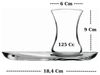 Pasabahce 4er set 2x Teeglas + 2x UntertasseTeeglas 125ml transparent Bild 2