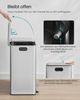 SONGMICS Mülleimer Küche, 2 x 30 L, 2 Fächer, Mülltrennsystem, Softclose, herausnehmbare Inneneimer, Pedalen, Edelstahl, metallicsilber Bild 4