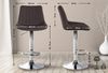 CLP Barhocker Toni Stoff drehbar und stufenlos höhenverstellbar,taupe chrom Bild 2