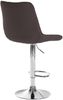 CLP Barhocker Toni Stoff drehbar und stufenlos höhenverstellbar,taupe chrom Bild 5