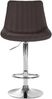 CLP Barhocker Toni Stoff drehbar und stufenlos höhenverstellbar,taupe chrom Bild 3