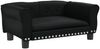vidaXL Hundebett, Kunstleder, Schwarz, 70 x 45 x 30 cm Bild 2