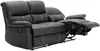 Vente-unique - CANBY Sofa Kunstleder Schwarz - B 90 cm x H 95 cm x L 183 cm Bild 4