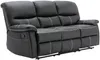 Vente-unique - CANBY Sofa Kunstleder Schwarz - B 90 cm x H 95 cm x L 183 cm Bild 2