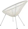 Vente-unique - ALIOS Gartensitzgruppe Harz Weiß - B 82 cm x H 83,5 cm x L 72 cm Bild 5
