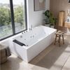 HOME DELUXE Whirlpool Badewanne mit ergonomischer Form BAKAL - 180 x 80 x 60 cm, 9 Whirlpooldüsen, inkl. Armaturen und Zubehör Bild 2
