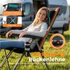 HOMECALL Klappstuhl Campingstuhl Faltbar 72 cm Hochlehner Luxus Klappstuhl (Tragfähigkeit 150 KG, 3D-Mesh + 600D Oxford, Multifunktions-Aufbewahrung), Leicht (4,6 kg) für Outdoor, Garten, Picknick Bild 2