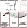 Alu-Stehtisch + Bistrotisch, höhenverstellbar, klappbar, 70/110cm, Ø=60cm Bild 2