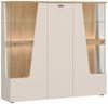 Lomadox Highboard CARMONA-129, in kaschmir und Eiche, 150 cm breit, inkl. LED-Beleuchtung Bild 3
