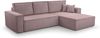 AX LIVING Cord Couch L Form – Cedria L+R Wohnlandschaft 287cm Lavendel Bild 2