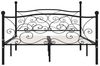 vidaXL Bettgestell mit Lattenrost Schwarz Metall 140 × 200 cm 284457 Bild 3