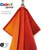 Handtücher Duschtücher - Farbverlauf Design - aus Bio Baumwolle Handtuch Colori, 70x140 cm,rot Bild 2