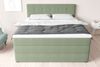 99rooms Madagaskar Boxspringbett Strukturstoff INARI Minze 180x200 cm Taschen-Federung Bild 5
