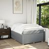 vidaXL Boxspringbett mit Matratze Hellgrau 120x200 cm Stoff 3285560 Bild 3