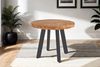 Esszimmertisch rund 120 cm Mangoholz naturfarben schwarz Adelina 134963972 Bild 2